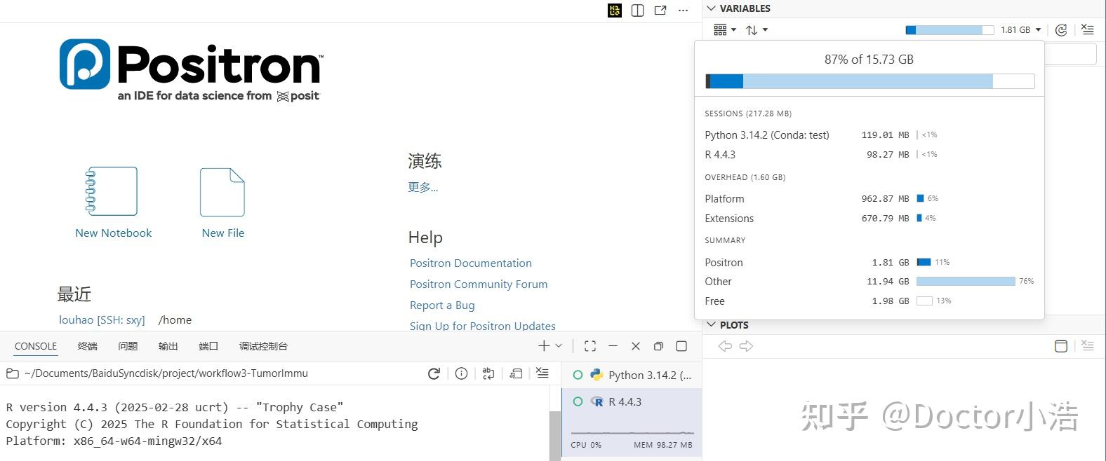 Positron R Notebook Positron,下一代数据科学IDE - 知乎