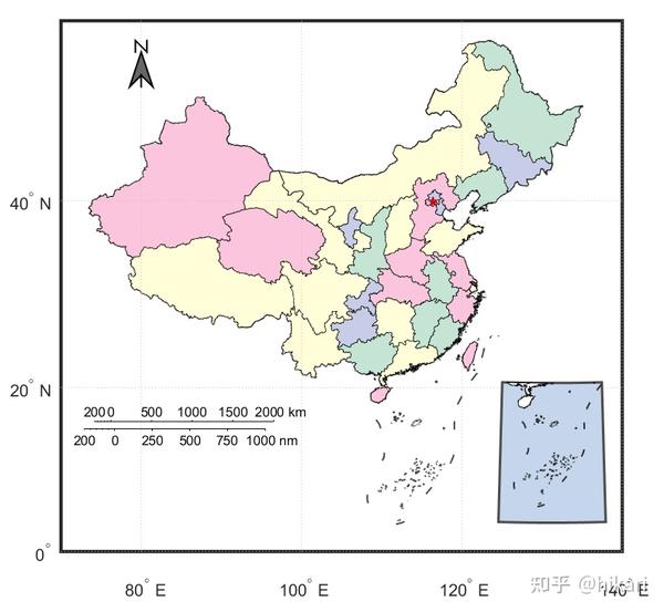 MATLAB 中国地图绘制 知乎