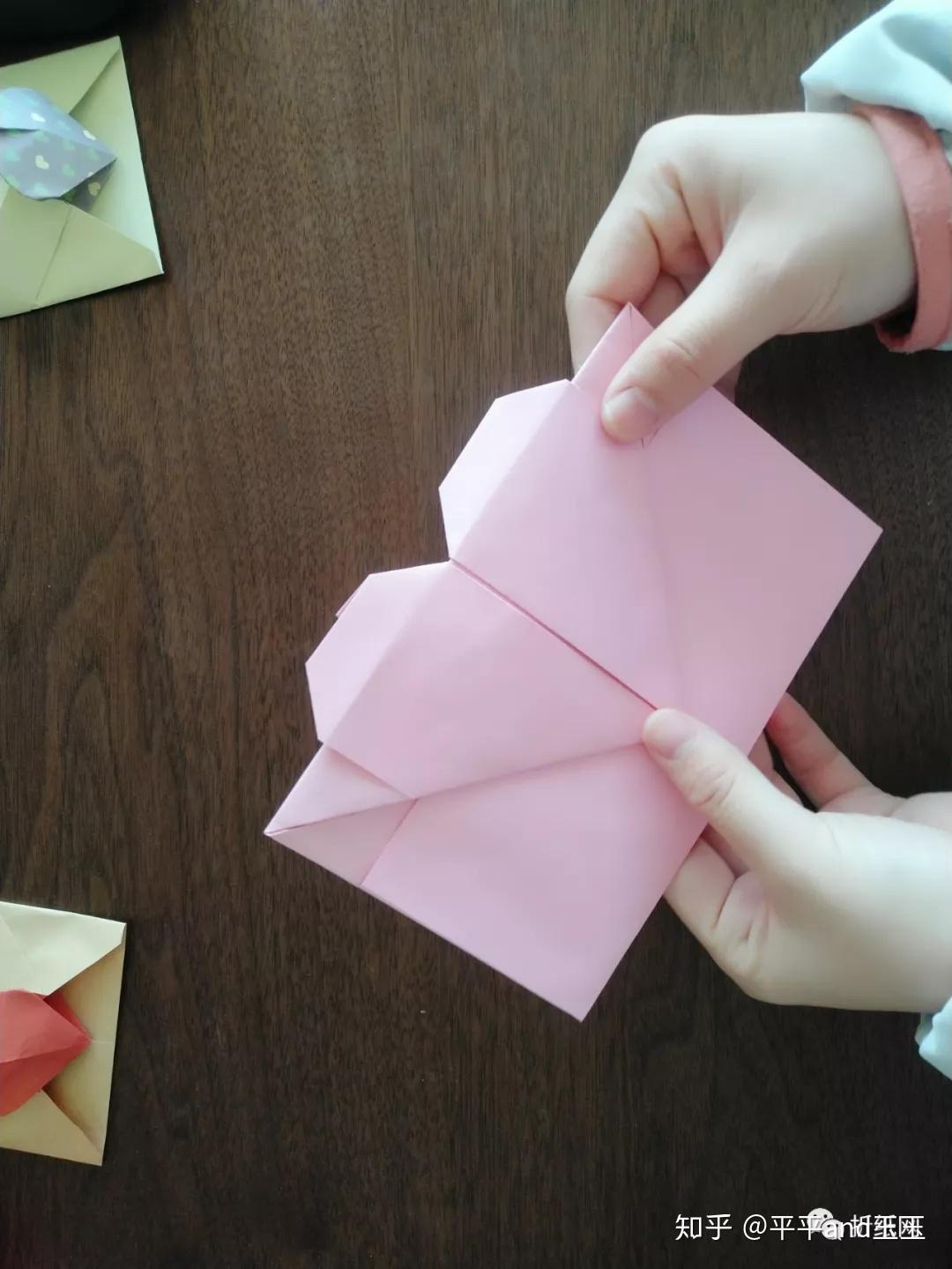 爱心信封折纸教程 - 知乎