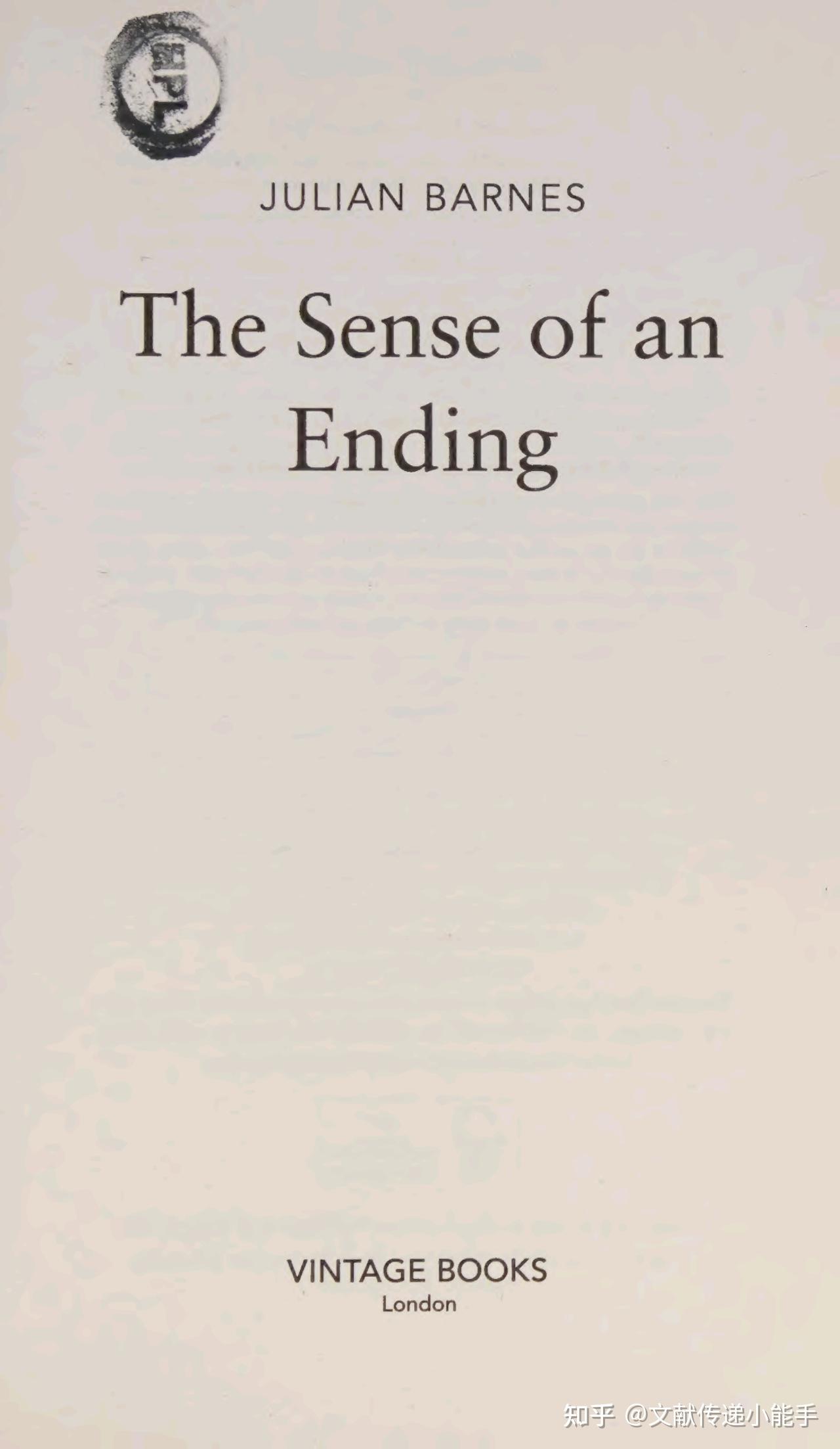 The Sense Of An Ending Audiobook Free 朱利安·巴恩斯,终结感,英文版,The sense of an ending by Barnes, Julian (Julian