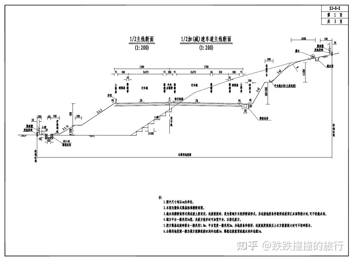 景观道路断面,景观道断面,景观断面_大山谷图库