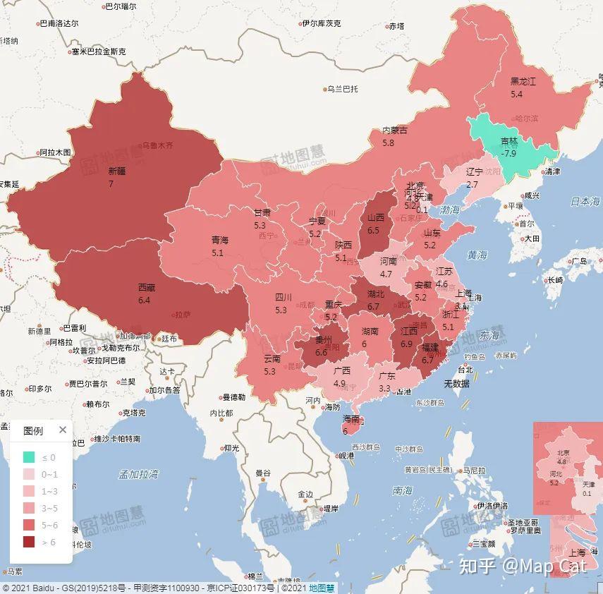 經濟版圖格局呈現出什麼面貌,下面我們一起使用地圖慧生成地圖來直觀