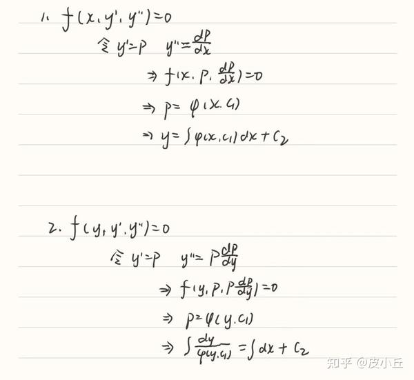 常用微分方程解法 - 知乎