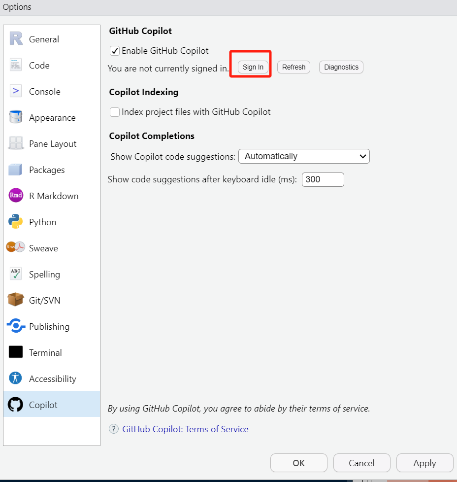 Copilot Rstudio copilot rstudio