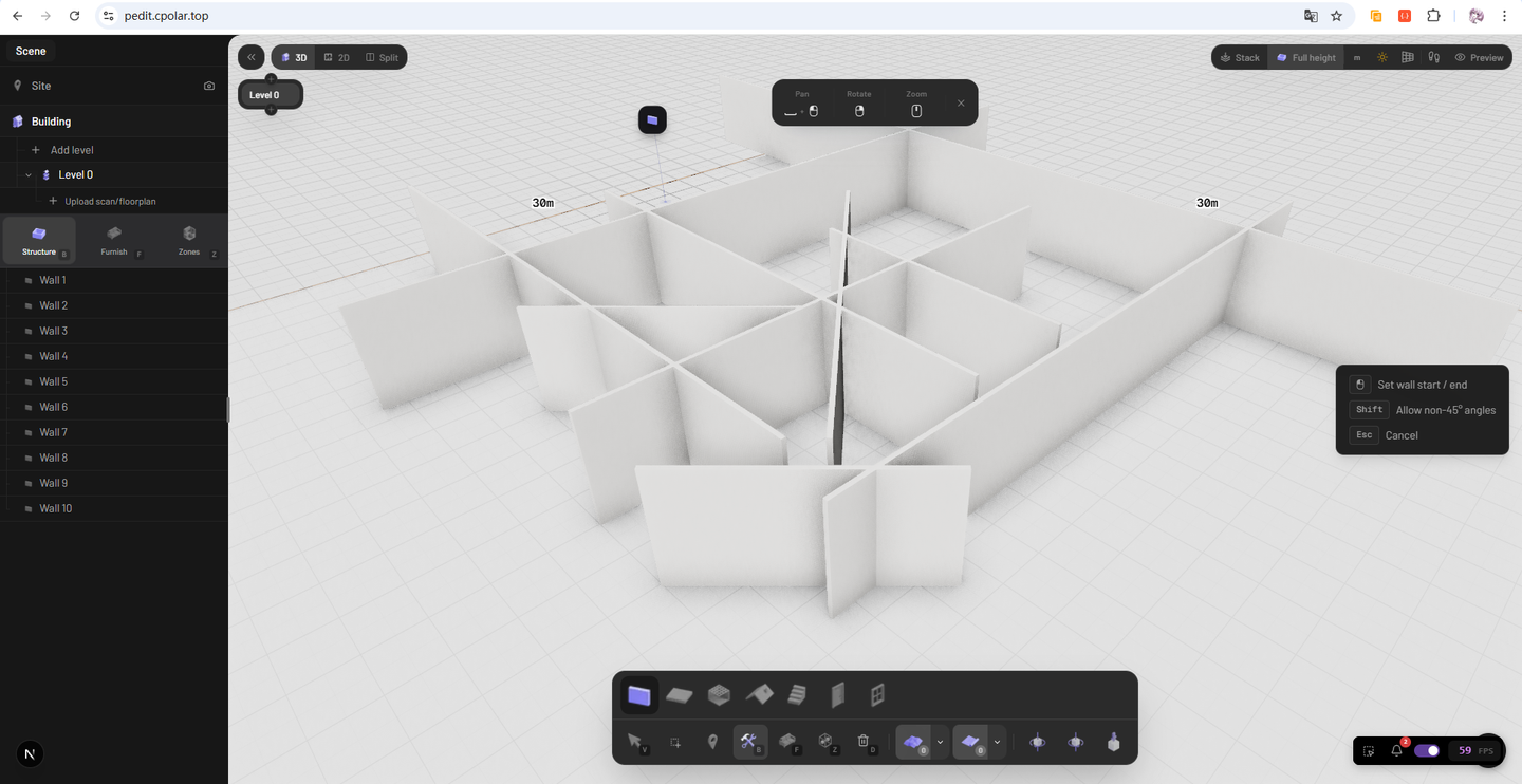 本地部署 Pascal Editor：像玩游戏一样设计 3D 建筑，支持公网远程建模 - 知乎