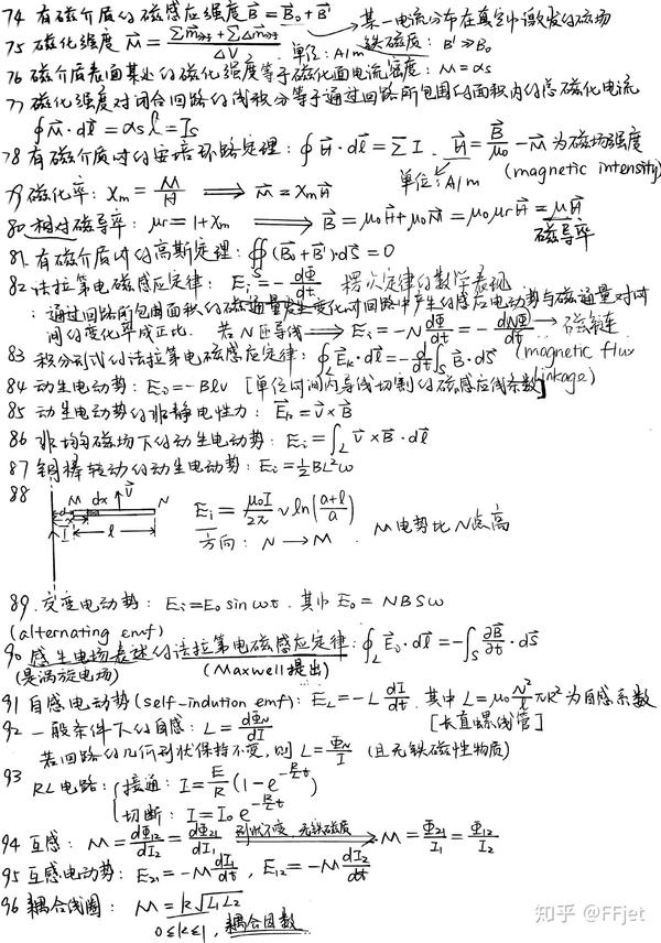 电磁学复习笔记