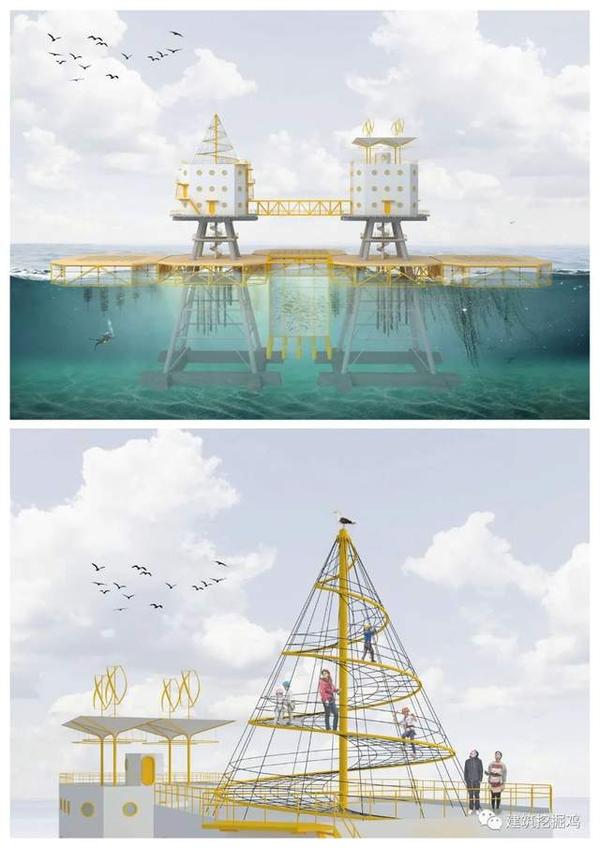 精选建筑作品｜海上平台改造：改造废弃的海洋结构以促进可持续的海洋生态系统 - 知乎