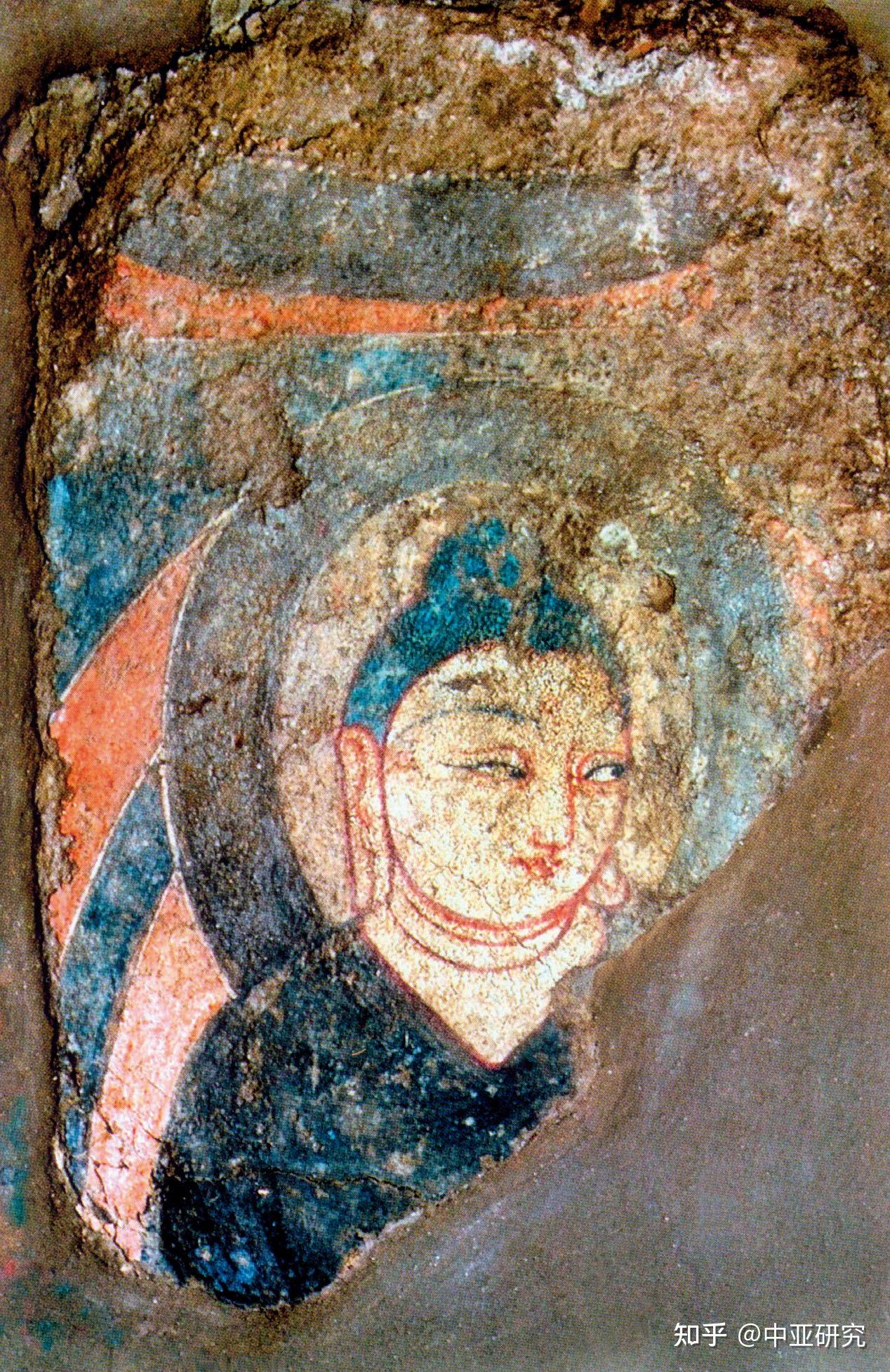 中亚古壁画中的蓝色