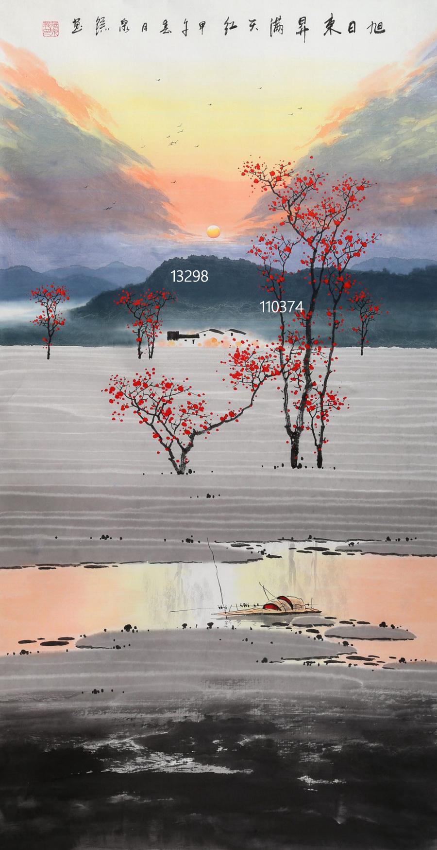 作为广西桂林的画家,张泉踪对漓江山水情有独钟
