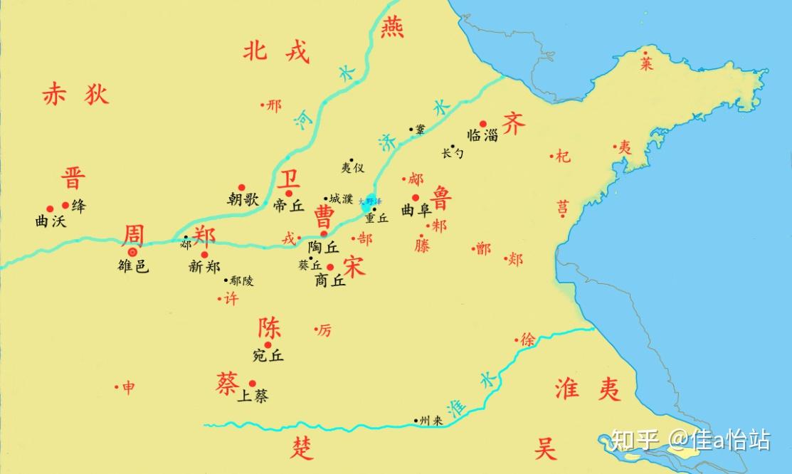 周朝“八百诸侯国”名单 - 知乎