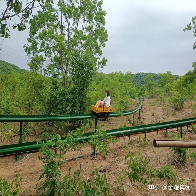 滑车底部加紧轨道jy单轨滑车山区无动力滑行观景游玩项目介绍