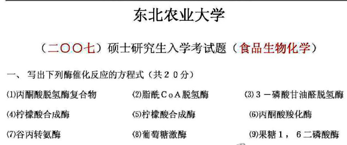 東北農業大學考研真題資料分享 - 知乎