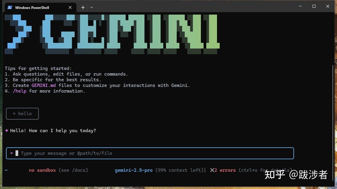 windows环境玩gemini 报[API Error: exception TypeError: fetch failed sending ...
