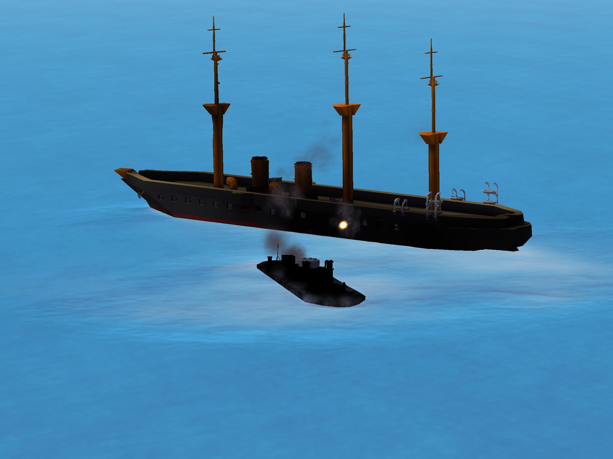 尼可的战舰打造:勇士号铁甲舰?