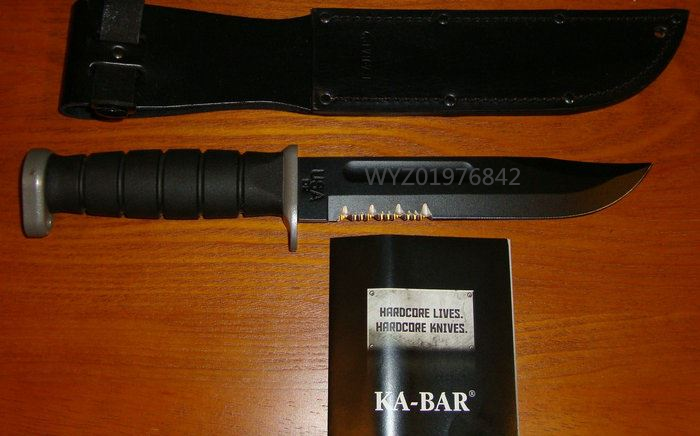 精选kabar美国卡巴kb1283d2钢军刀皮套