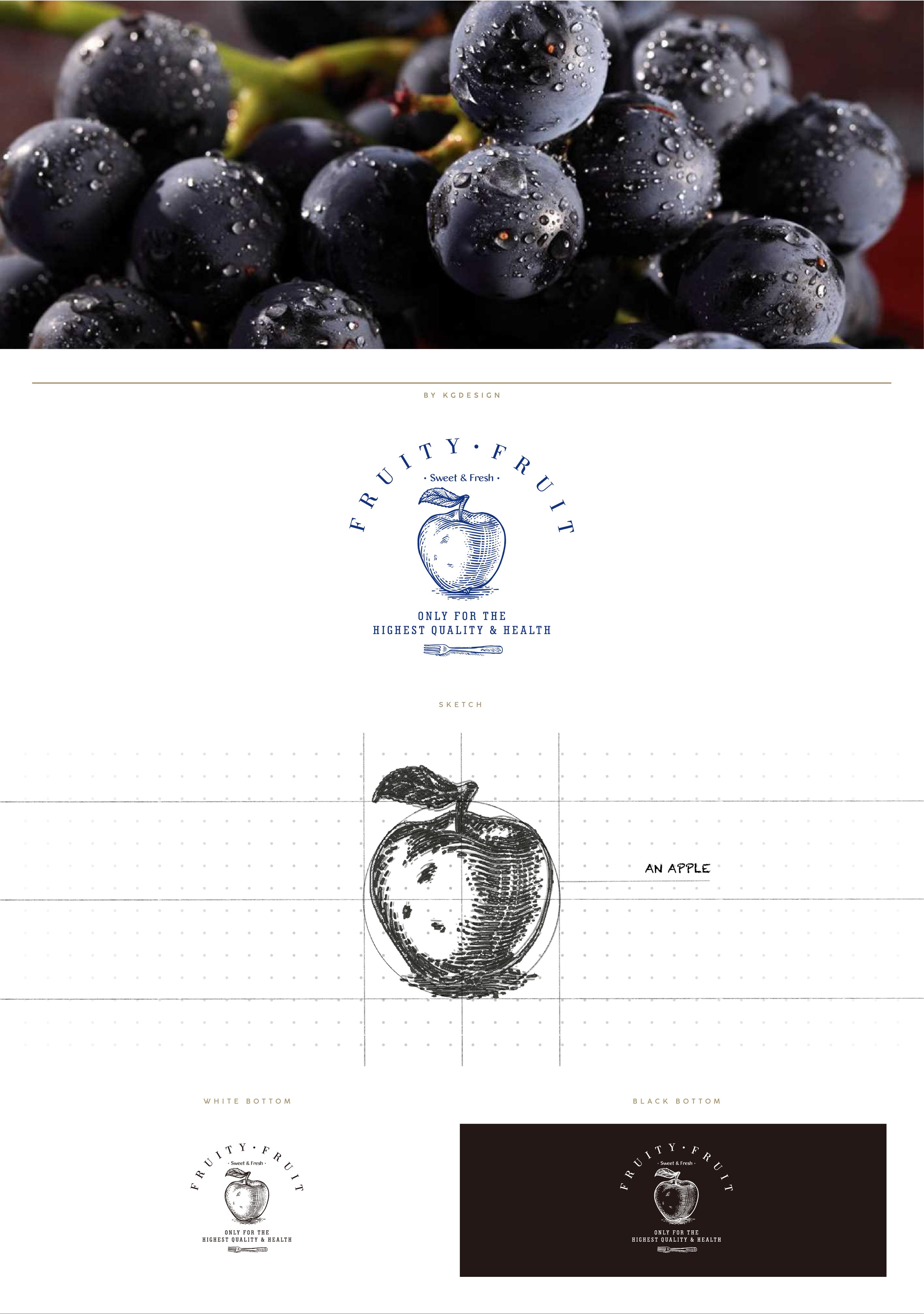 鲜切水果logo设计fruityfruit