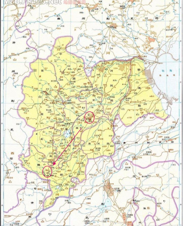 东汉冀州地图高清版图片