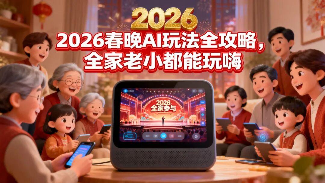 全面剧透!2026春晚AI玩法全攻略,全家老小都能玩嗨 - 知乎