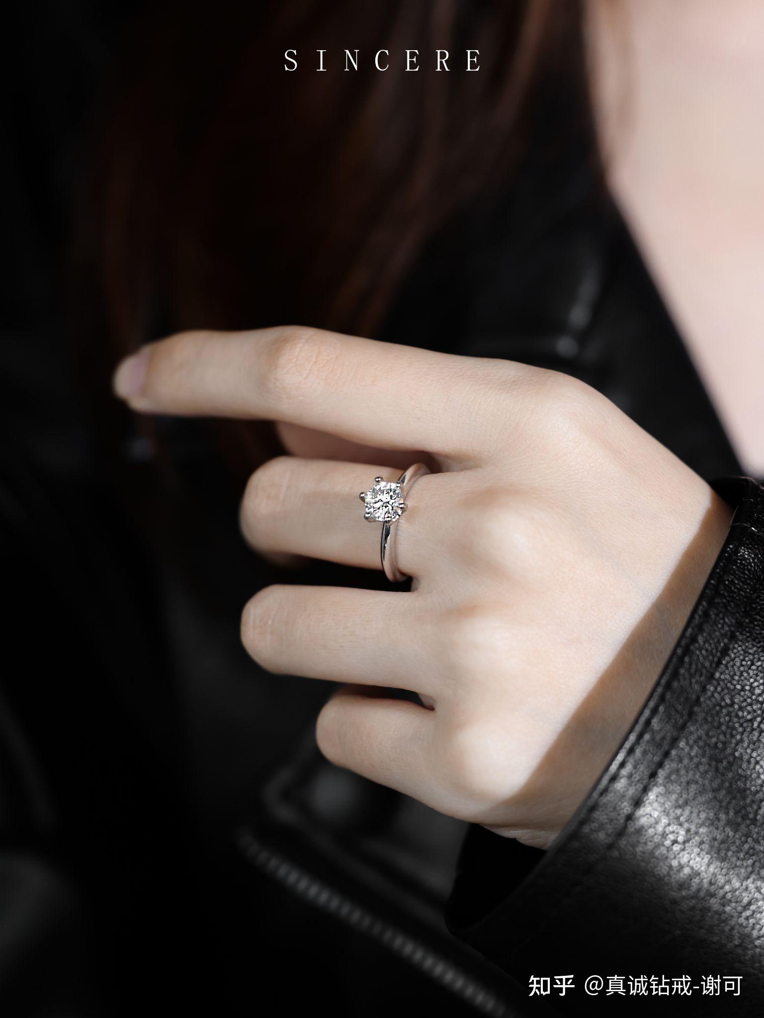 Tiffany 925純銀四線六爪鋯石戒指|Tiffany 925純銀四線六爪鋯石戒指
