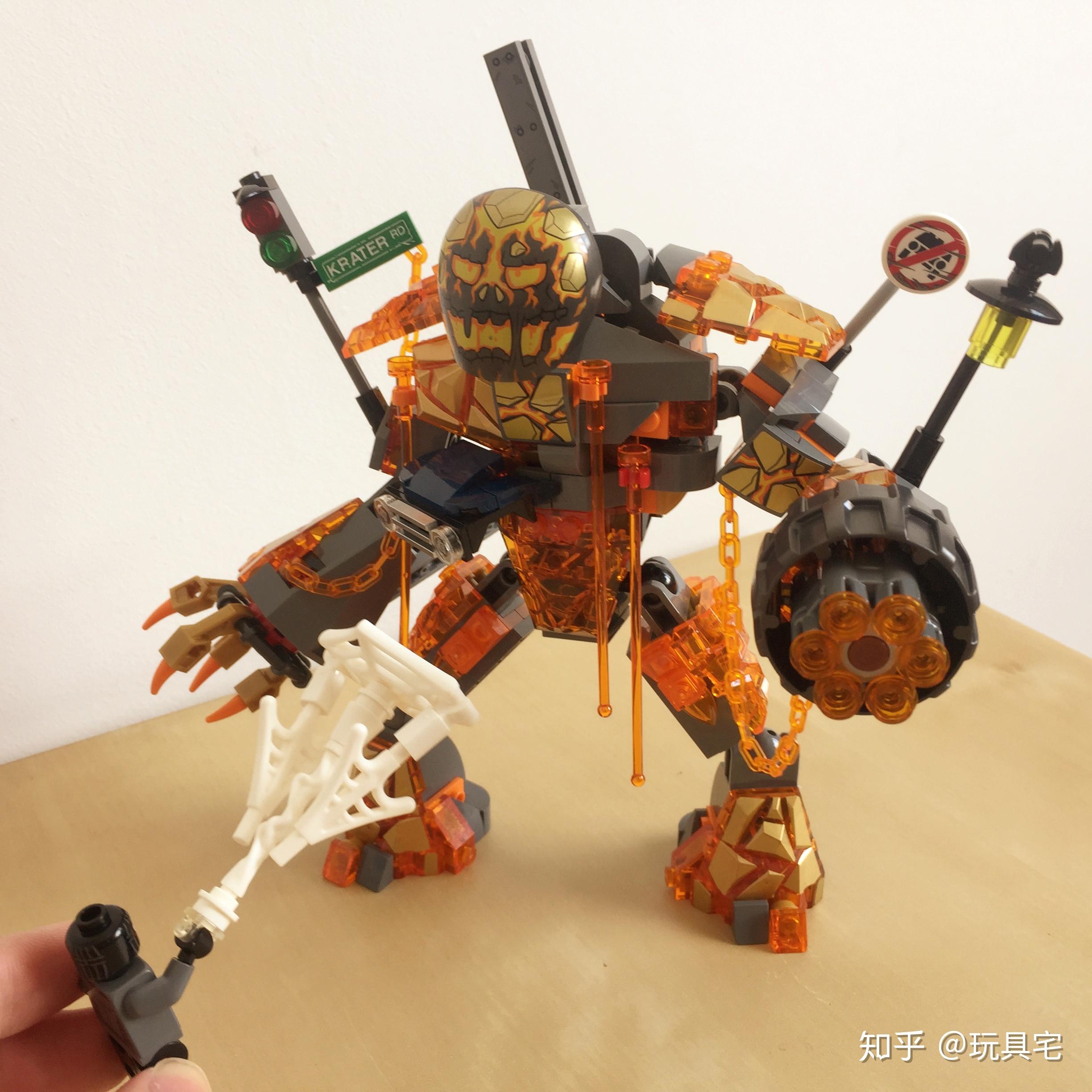 玩具测评丨lego乐高76128蜘蛛侠英雄远征大战熔岩人