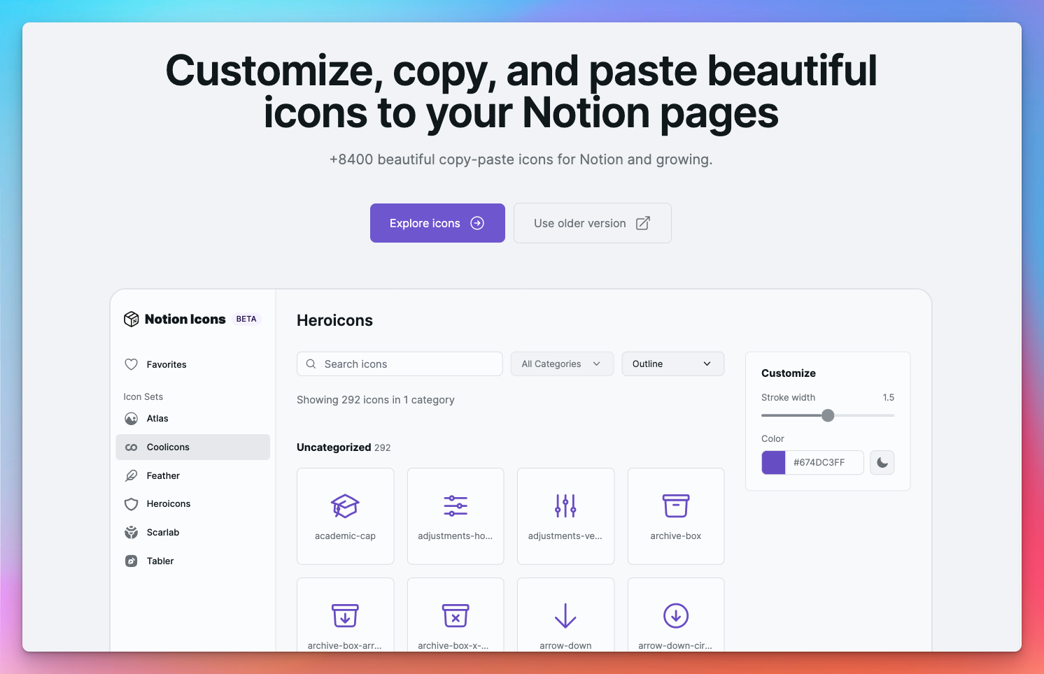 Notion 使用教程：Notion 美化工具—— Icon 图标资源站点盘点 - 知乎
