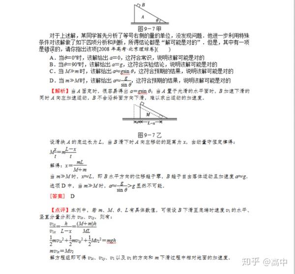 年高三物理总复习 高中物理常见的物理模型 知乎