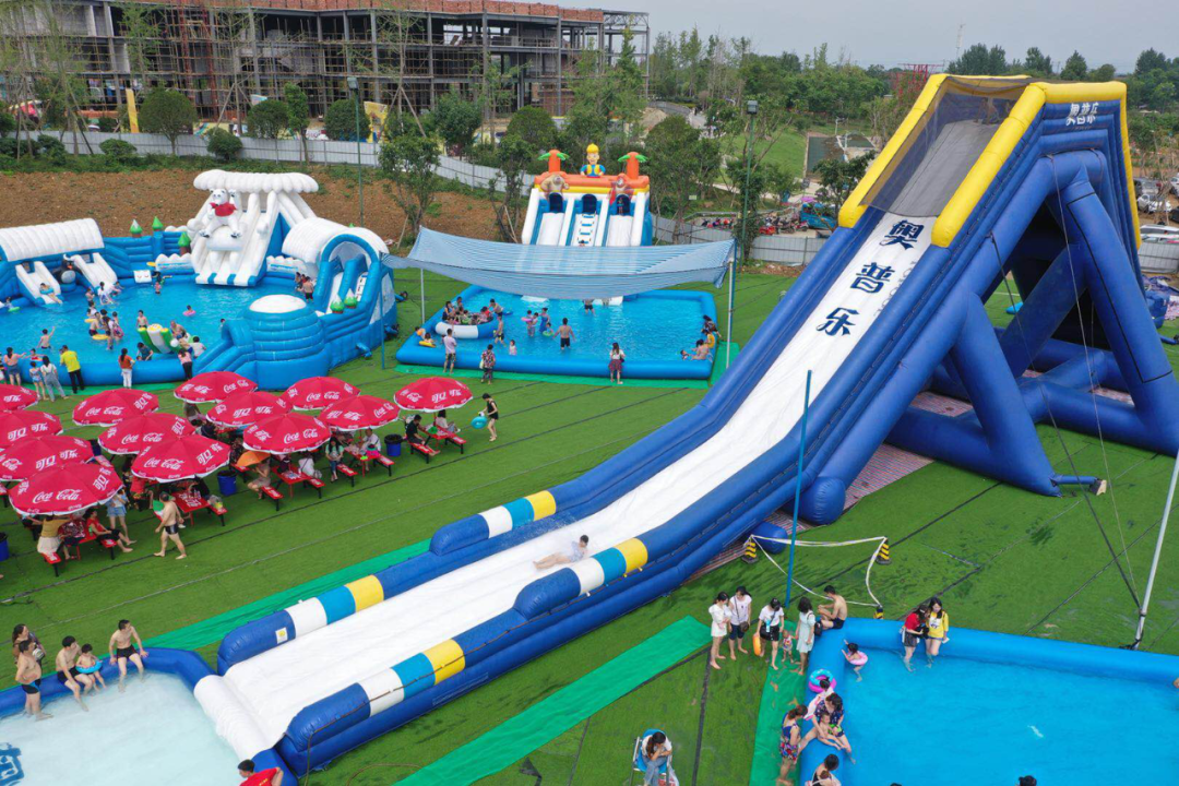 超酷彩虹滑道20000㎡水上世界乐园来了新都区音乐·百花谷——免票