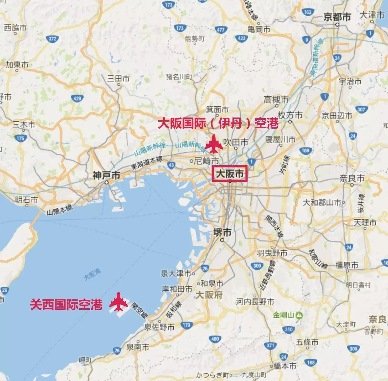 大阪关西国际机场地图图片