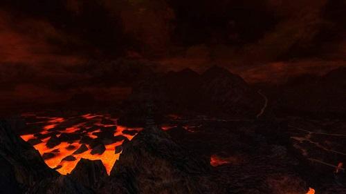 末日火山南部地区在本作中称作talath 03rui.