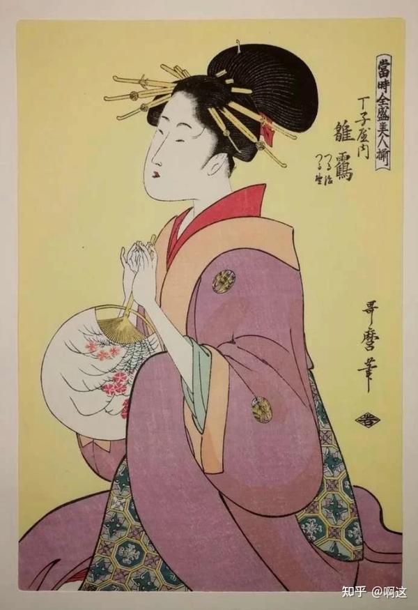 木版画復刻「喜多川歌麿 狐釣之図」原版・復刻版摺り