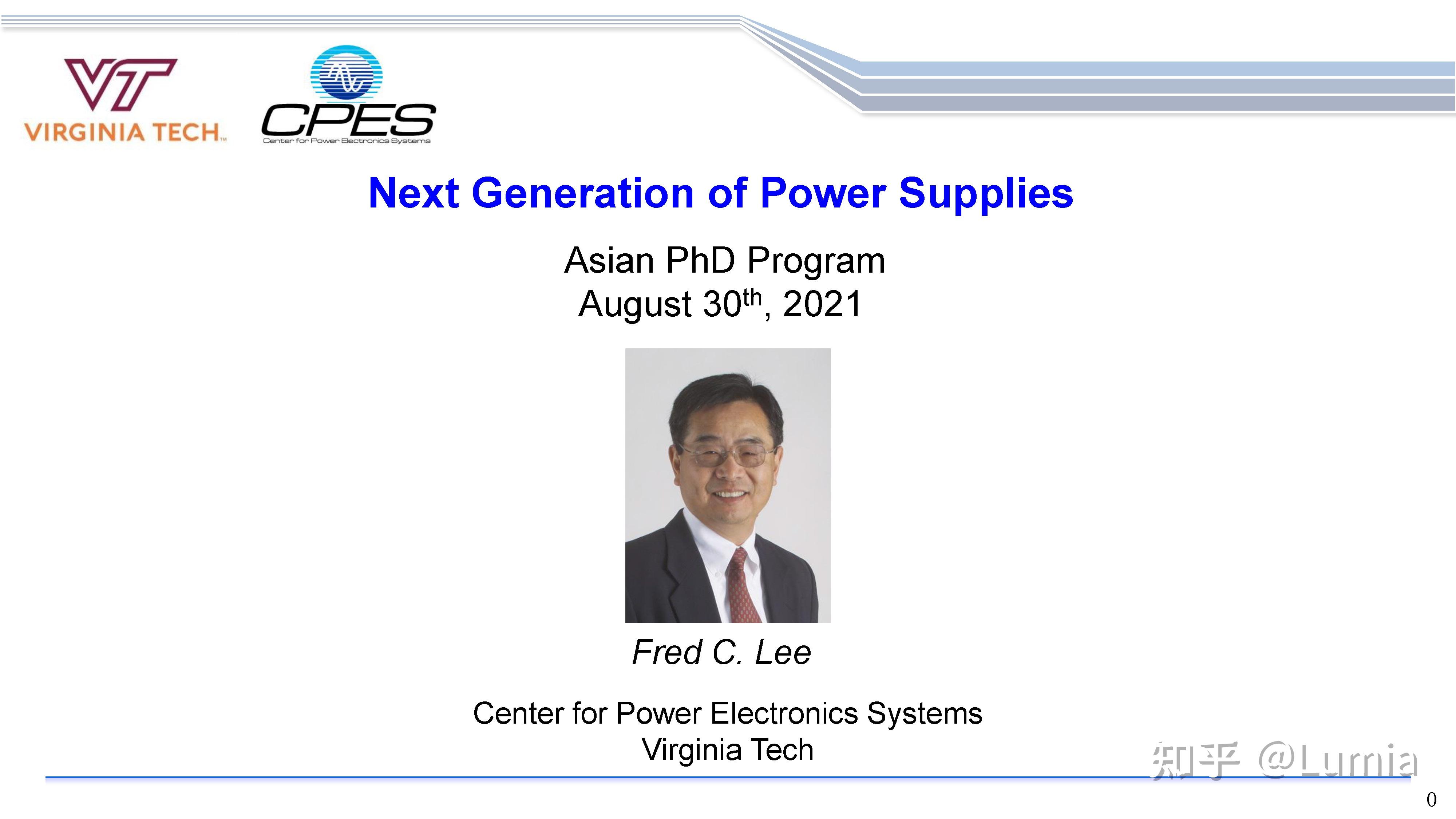 CPES Fred C.Lee PPT分享21.08.30：Next Generation of Power Supplies 知乎