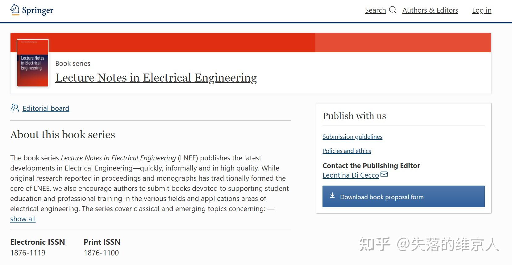 Lecture Notes In Electrical Engineering Journal Scimago