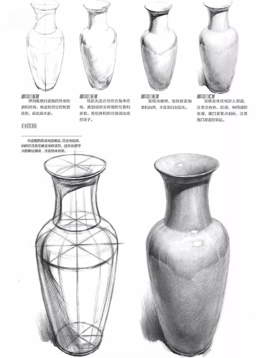 素描静物陶罐结构步骤画法，很简单-学习经验分享