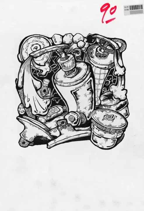 川美设计黑白装饰画高分卷丨美术生课堂设计素材库