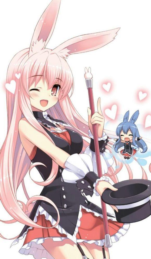 有兔耳朵的动漫人物最好是粉色的动画片人物