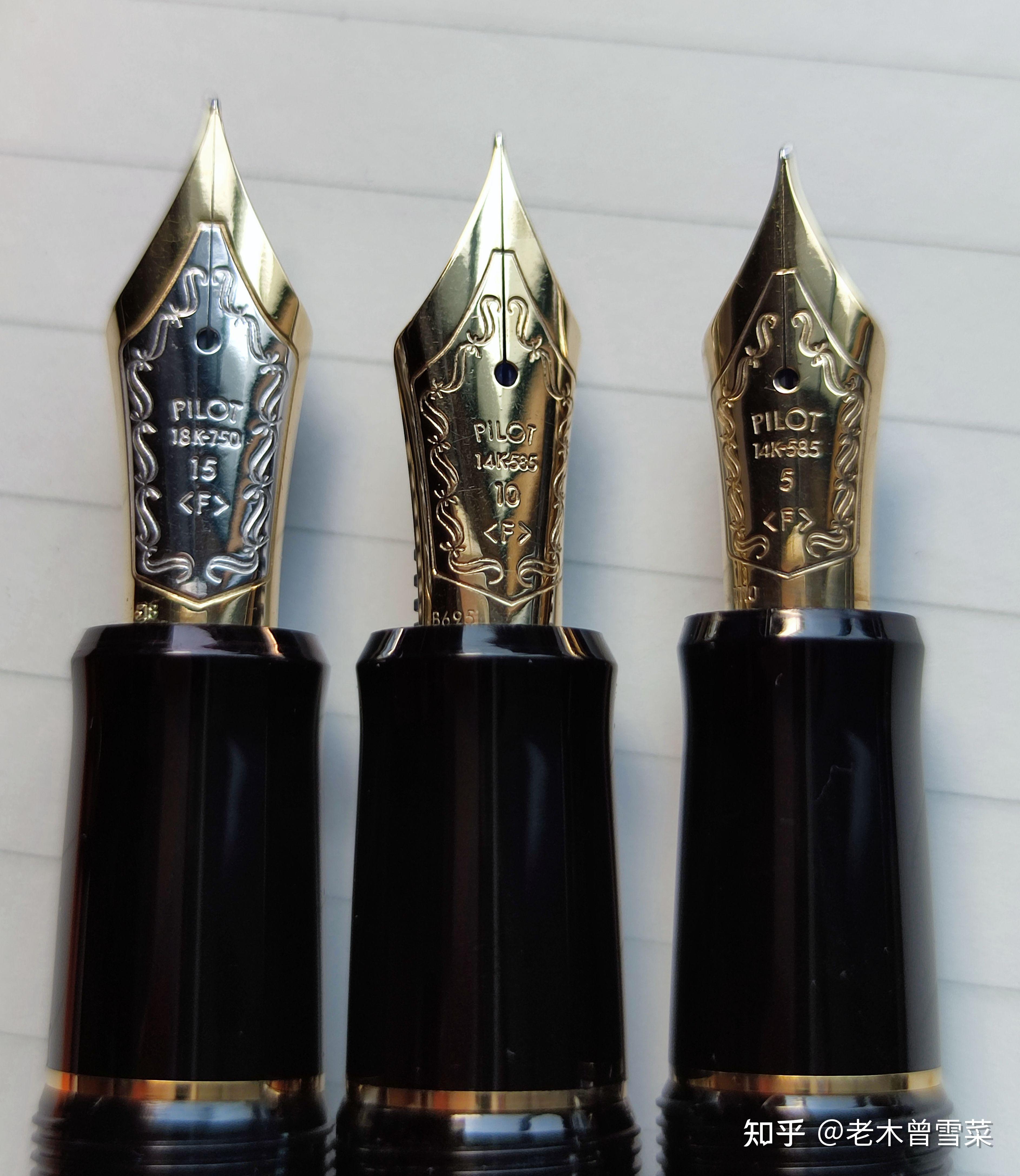 日系开放式金尖钢笔详解24枚御三家笔尖分析