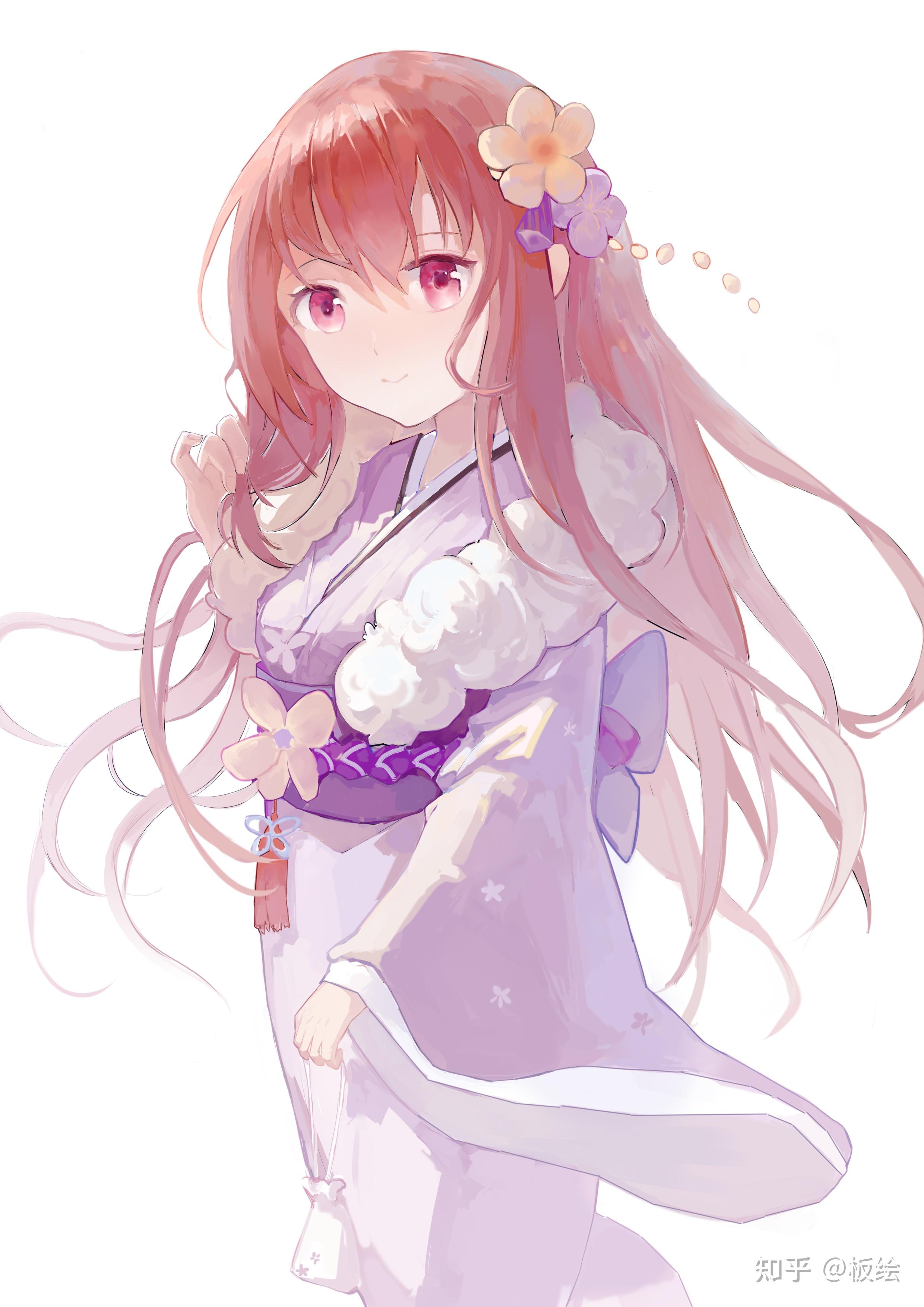 和服古风女(3)以题材划分:画风可分为场景和人物.