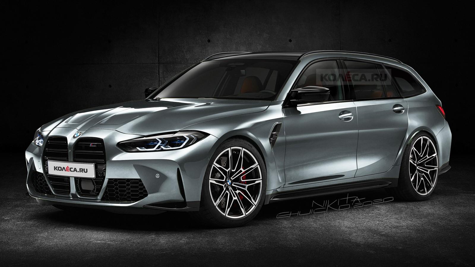 全新宝马m3旅行版渲染图曝光造型很优雅