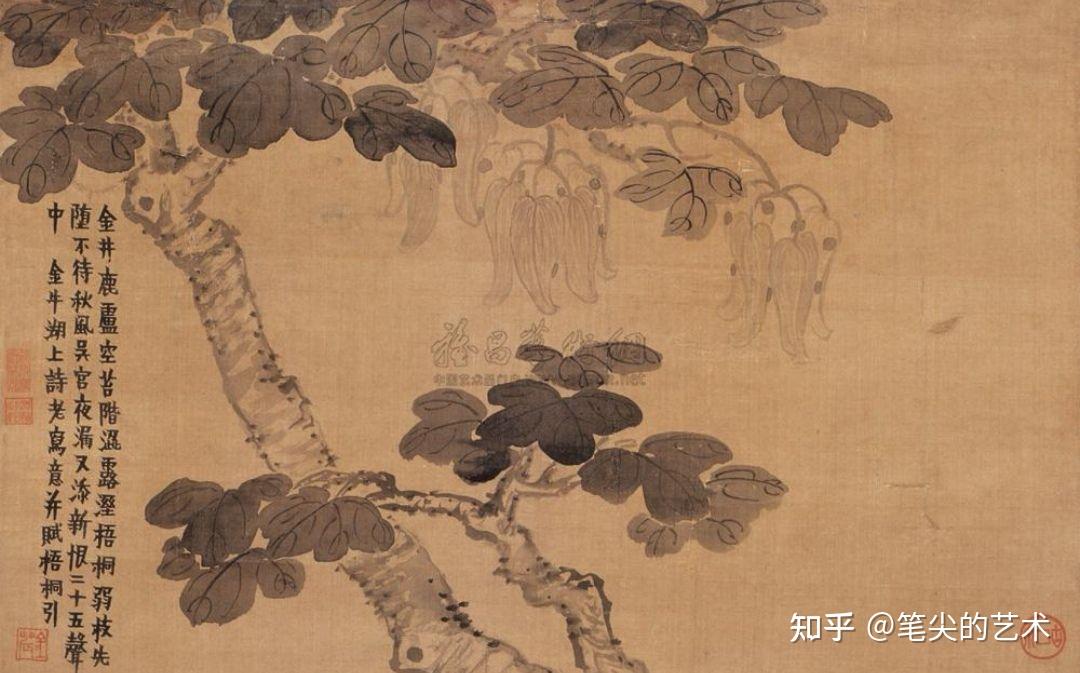 浅谈中国花鸟画梧桐画法技巧
