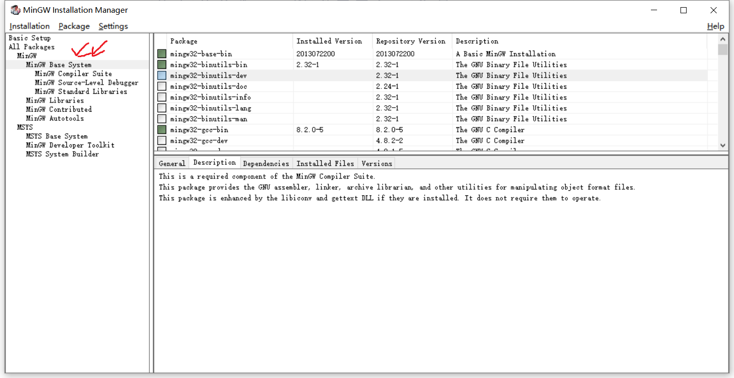 Windows mingw 