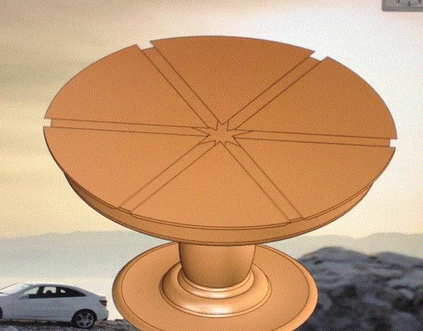 木艺可大可小的旋转变形圆桌结构原理大揭秘良心资料不容错过