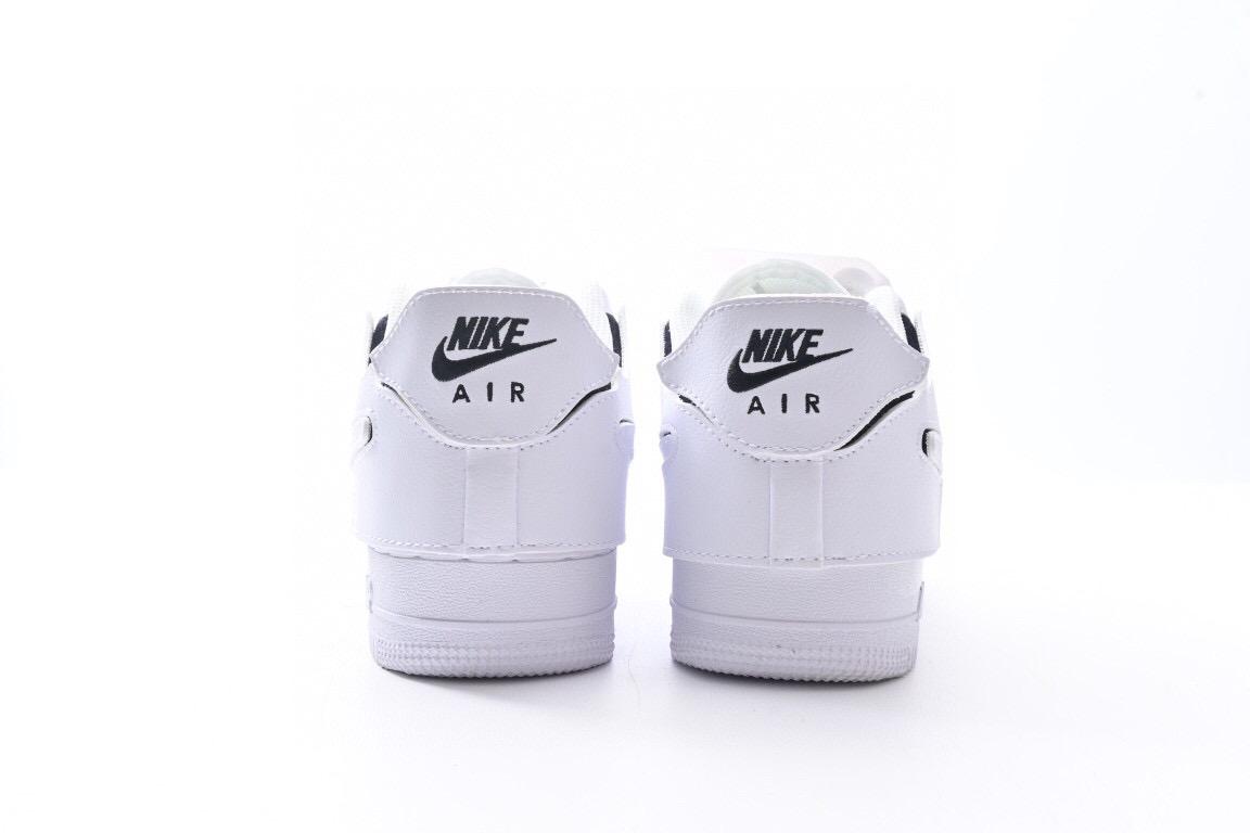 耐克nikeairforce1lowaf1纯白拼接可撕换钩魔术贴空军一号运动鞋