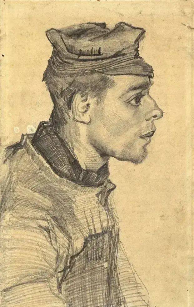 梵高画的速写原来是这个样子