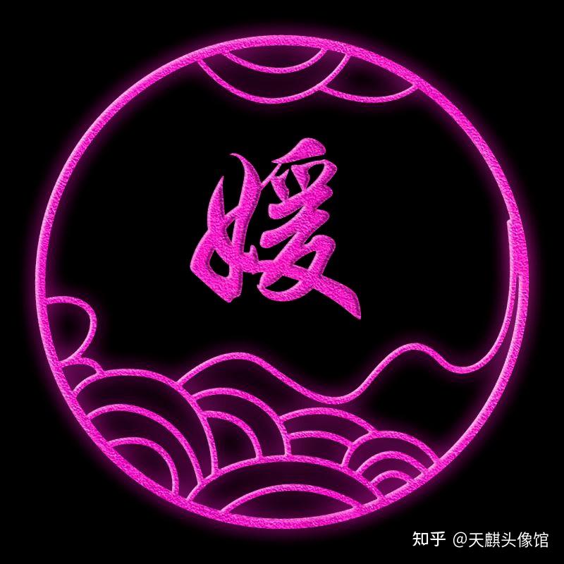 更新制作分享16张姓氏头像适合男生女生的炫彩古风头像