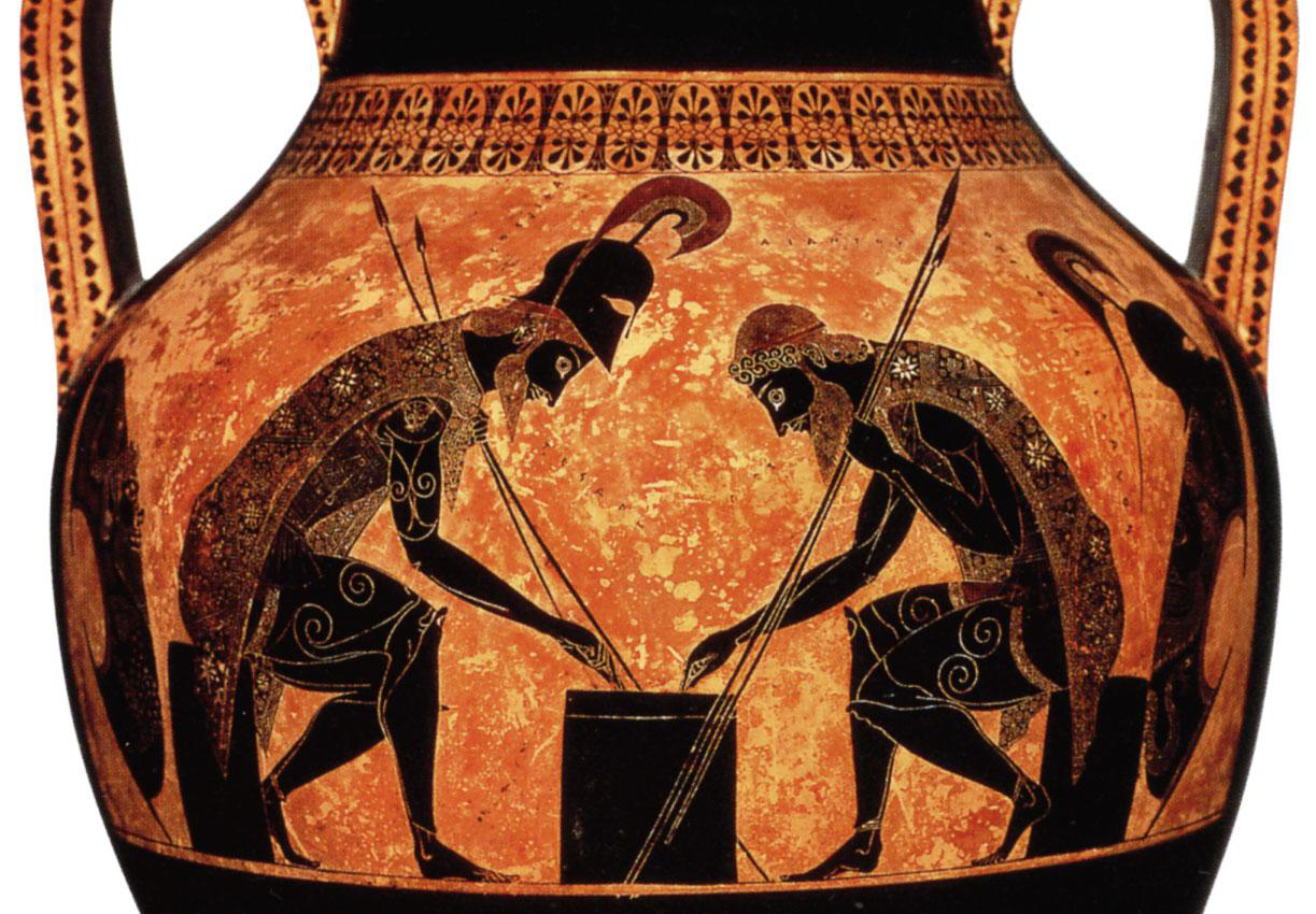 古希腊瓶画 黑绘风格图片