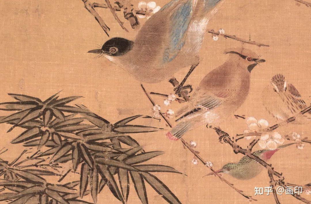 明边景昭三友百禽图