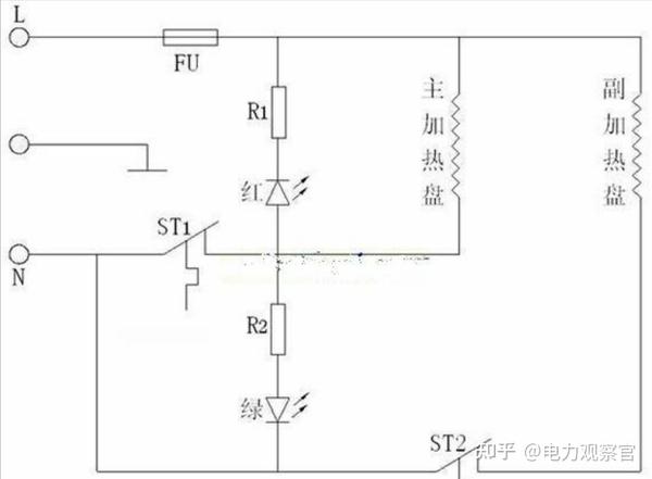 电热水壶内部电路原理图，学会自己手动修，又省一笔！ 知乎 