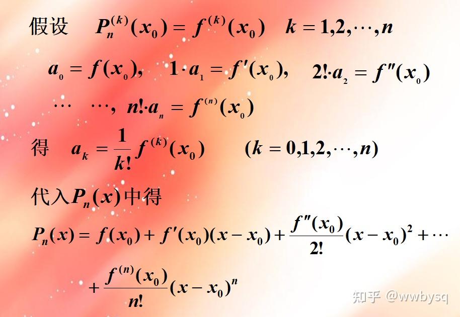 泰勒级数的证明思路理解 - 知乎
