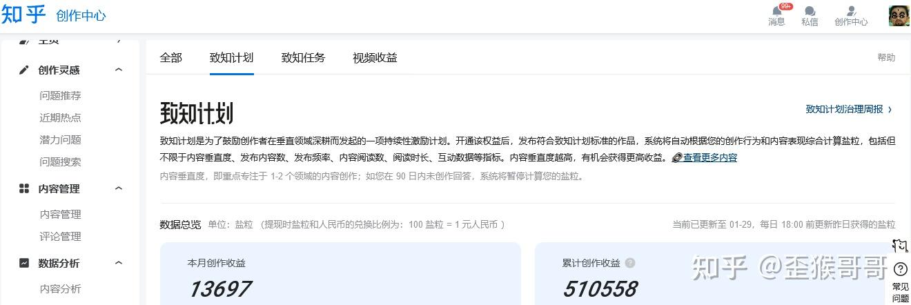 可以晒一下你们的知乎收益吗？都有什么方面可以获得收益？