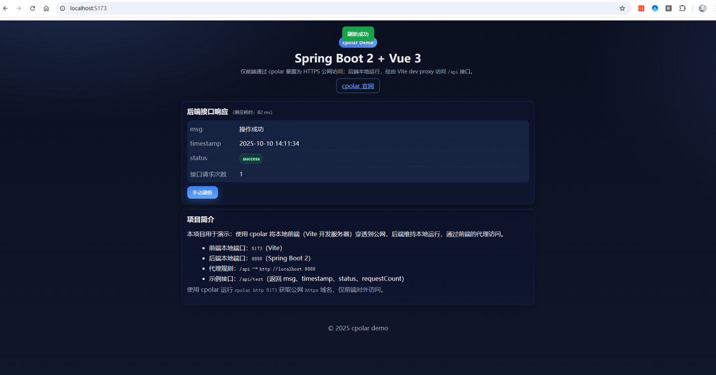 Spring Boot 2 + Vue 3 全栈项目内网穿透实战：HTTPS 公网访问方案 - 知乎